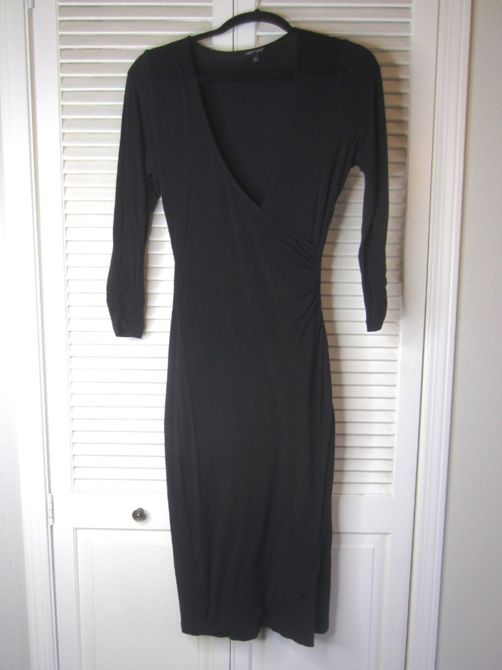 Karen Kane faux wrap black cocktail dress - Size Small